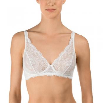 Calida Women's Sensual Secrets Soft Bra in Beige, Size 32B, Wireless Lace Design