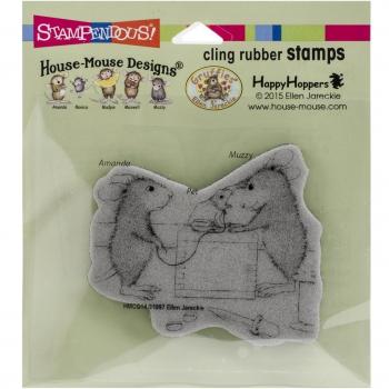 Stampendous House Mouse Cling Rubber Stamp, Vet Visit