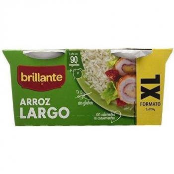 Arroz Largo Precocido Brillante, Doble Paquete de 200g