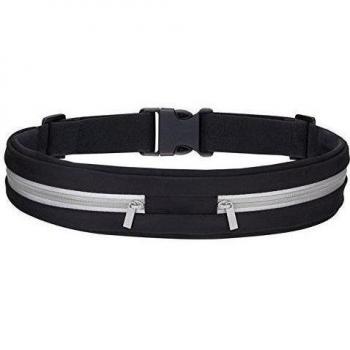 Riñonera / cinturón de ejercicio. Para llevar en la cintura o las caderas. Ajustable, duradero, resistente al sudor y cómodo. Protege, separa y almacena tus artículos durante al correr, caminar, escalar o durante cualquier otra actividad al aire libre