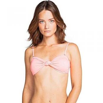 BILLABONG™ Sol Searcher Knotted Bandeau - Top de Bikini - Mujer - XS - Rosa