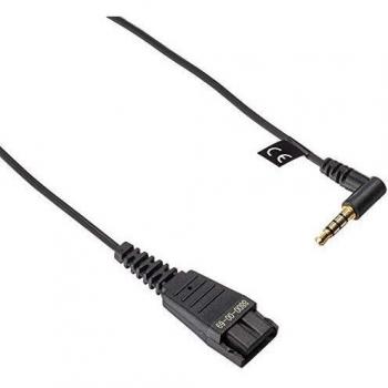 Jabra QD/3.5 mm 3,5 mm Negro - Adaptador para cable