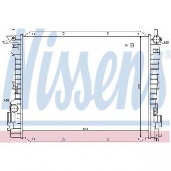 Radiador de refrigeración del motor NISSENS 69222