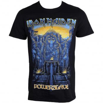 Iron Maiden Dark Ink Powerslaves Men's Metal T-Shirt - ROCK OFF L