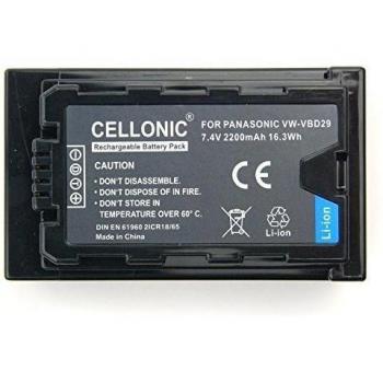 CELLONIC® Batería de Repuesto VW-VBD29 VW-VBD58 VW-VBD78 CGA-D54 para Panasonic AG-AC8 AG-AC8EJ AJ-PX270 AJ-PX298 HC-MDH2 HC-X1000, 6600mAh, Accu Sustitución Camara, Battery