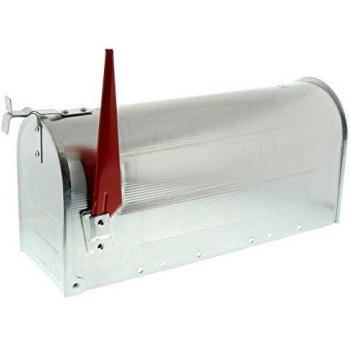 BURG-WÄCHTER Buzón americano, U.S. Mailbox con bandera abatible sin placa para nombre, Aluminio, US-Box 892 ALU
