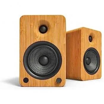 Kanto YU6 Powered Speakers with Bluetooth and Phono Preamp, Bamboo