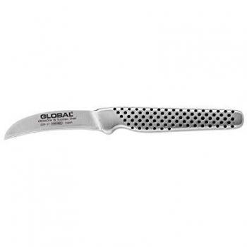 Global Knives GSF-17 Curved Peeling Knife with 6cm Blade, CROMOVA 18 Stainless Steel