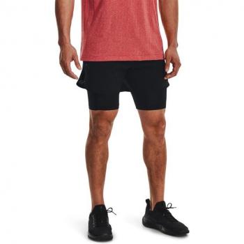 Under Armour Men's 2-in-1 Peak Woven Shorts - Black, Regular Fit
