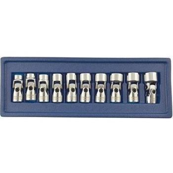 Vasos métricos vibratorio U J de 10 a 19mm 10pc conjunto unidad de 3/8.