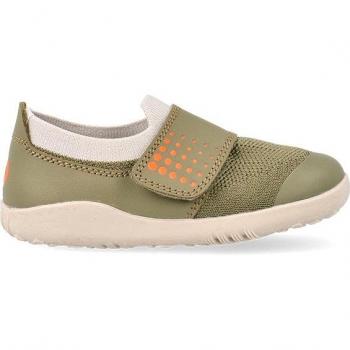 Bobux - Zapatillas deportivas de niños en color verde oliva, modelo I Walk Dimension III (Tallas 23-26)