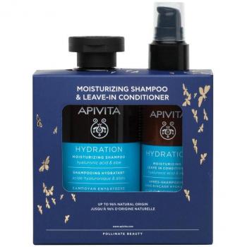 Apivita Pack Champú Hidratante 250ml y Acondicionador Hidratante Sin Aclarado 100ml