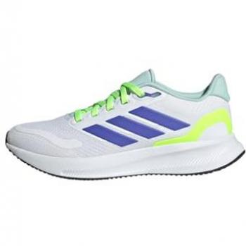adidas Runfalcon 5 Zapatilla Neutral Niños - Blanco, Lila, zapatilla de running para mujer y niños