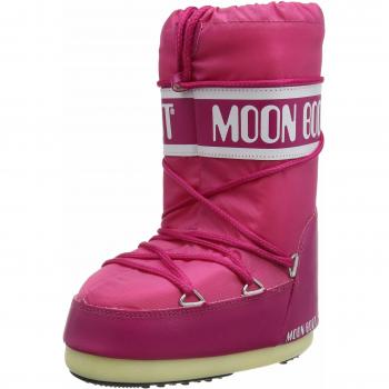 Moon Boot Icon Nylon Women's Winter Boots - Bougainville Pink, Size 9 US