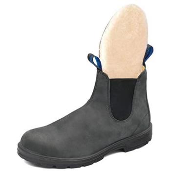 Blundstone Thermal Series Water-Resistant Chelsea Boots - Rustic Black, Size 8