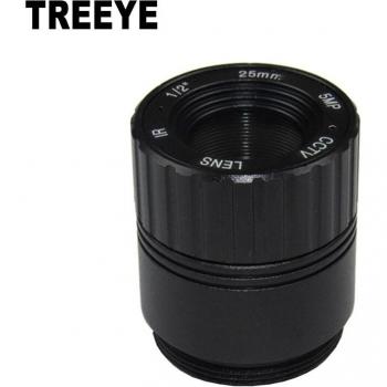 Lente CS de 25mm IR HD de 5.0 Megapíxeles para Cámaras de Seguridad, F1.4, Formato de Imagen 1/2, Metal, HFOV 15D