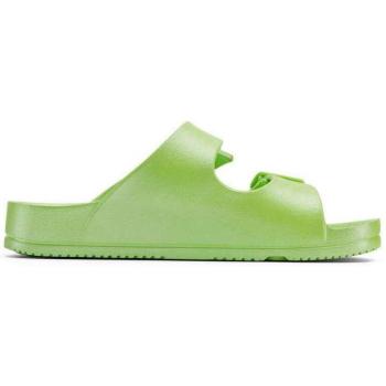 Sandalias abiertas de mujer monocolor con doble hebillas al tono