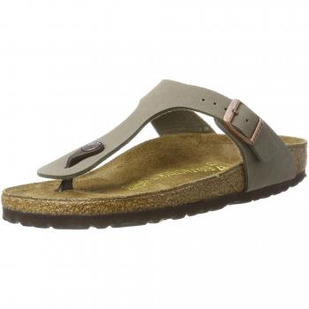 Sandalias Birkenstock Gizeh Birkibuc Anchas Beige Talla 36