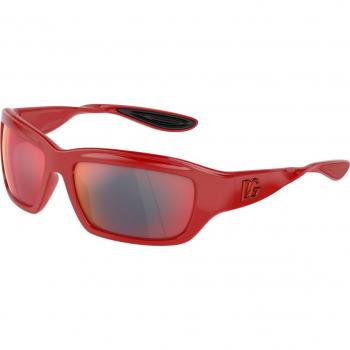Dolce & Gabbana DG6191 Col. 30966P Unisex Squadrata Rosso Sunglasses, Red, Size: 59 MM, with Original Accessories