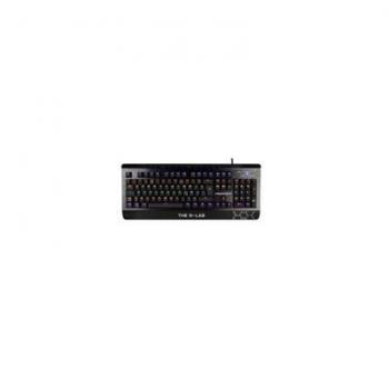 Teclado THE G-LAB KEYZ-Carbon/SP USB Negro/Azul