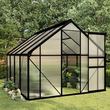 Invernadero de Aluminio Gris Antracita 4.75 m² - VidaXL