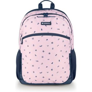 Mochila Gabol ICON rosa resistente al agua con sistema de carro adaptable
