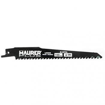 MAURER 7120750 Hoja para Sierra Sable Madera 152 mm. -6 TPI Tipo Bosch