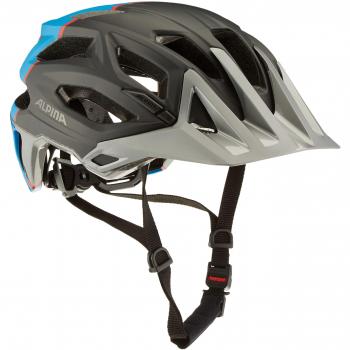 Alpina garbanzo Cilindro de casco, todo el año, unisex, color Darksilver/Blue/Red, tamaño 57-61