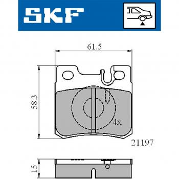 Pastillas de freno SKF VKBP 90373