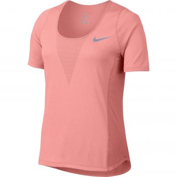 Nike W Nk Znl Cl Relay Ss Camiseta de Manga Corta, Mujer, Rosa