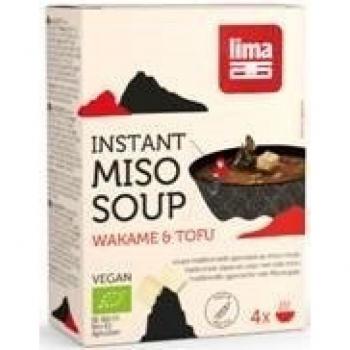Sopa Miso Wakame y Tofu - Sopa instantánea de miso rojo y tofu, 3 paquetes de 4 unidades de 10g cada uno
