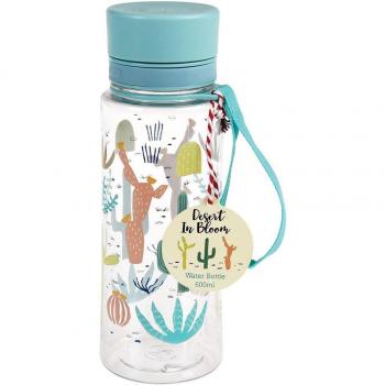 Botella de agua de plástico de 600 ml – Libre de BPA - Elección de diseño, mujer, Desert In Bloom