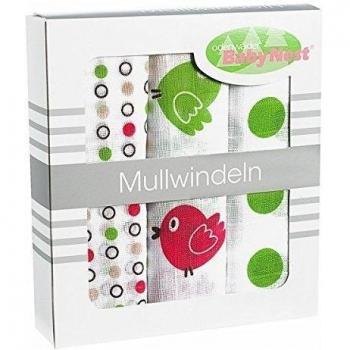 odenwälder 3 caja doble de Gasas pájaro 80 x 80 cm verde lima