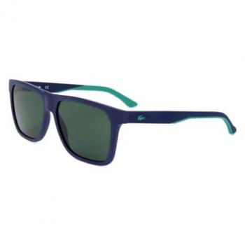 Lacoste Men's Rectangle Sunglasses L972S Matte Blue Green Bio-Plastic Frame