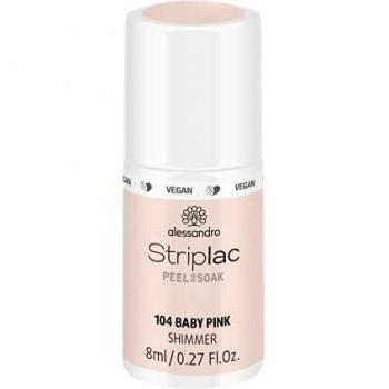 Alessandro Striplac Peel Or Soak Lacas de uñas 8 ml 104 - BABY PINK - Vegan