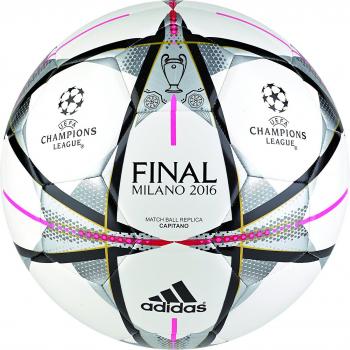 Adidas Performance Balón de Fútbol Capitano Finale Milano, Unisex, Blanco/Negro/Plateado Metálico, Tamaño 5