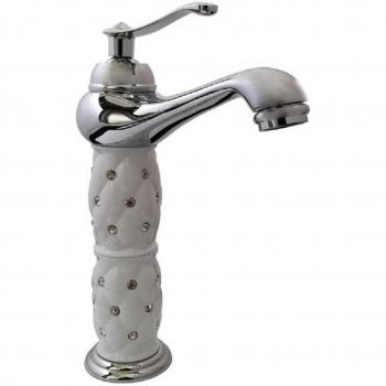 Grifo Lavabo Monomando Alto Brillante Plata 52156
