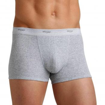 Sloggi Basic Men's Cotton Boxer Shorts - Grey - Medium
