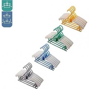 Jufuruiling- Perchas apilables con Perchero y Perchas para Ahorrar Espacio para Unisex-bebé Conjunto de 20