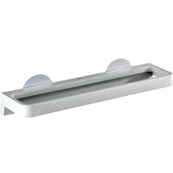 WENKO Static-Loc® toallero Osimo blanco - fijar sin taladrar, Polipropileno, 40 x 8 x 9.5 cm, Blanco