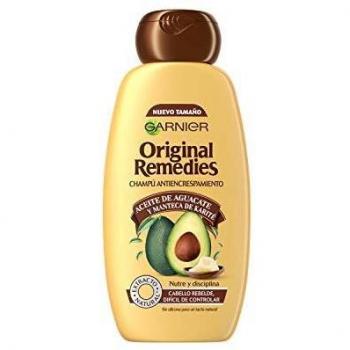 Garnier Original Remedies Shampoo with Avocado Oil and Shea Butter for Rebel and Frizzy Hair - 300 ml