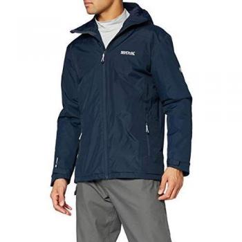 Regatta Thornridge II Chaqueta impermeable y Termoaislamiento, con capucha Jackets Waterproof Insulated, Hombre, Navy, L