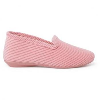 Zapatillas de Casa Cerradas para Niña Tipo Kung-Fu de Pana en Color Rosa Talla 41