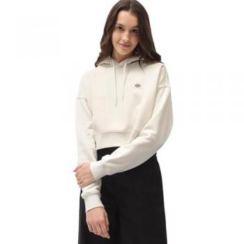 Dickies Oakport Cropped Hoodie for Women - Ecru, Size S