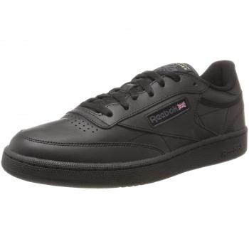 Reebok Classic Club C 85 Leather Sneakers - Men's Black Casual Shoes
