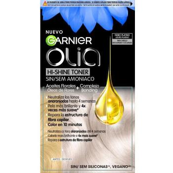 Garnier Olia Hi-Shine Semi-Permanent Toner #10.01 Platinum Blonde Color Neutralizer 3 Pieces