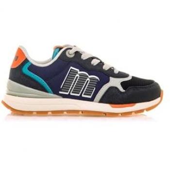Zapatillas deportivas Mustang Compact Infantil Plutón Marino con cierre de cordones, tipo de puntera redonda, estilo running y diseño casual para niños