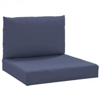 Cojines para muebles de palets 2 unidades tela azul marino, Almohadas de Respaldo Asiento, Almohadillas de Silla Sofá, Decoraciones para Jardín
