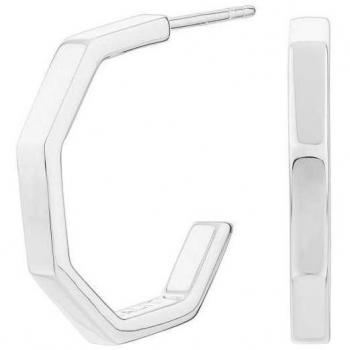 Pendientes Itemporality Tribeca Aro Octogonal Plata SEA-100-038-UU