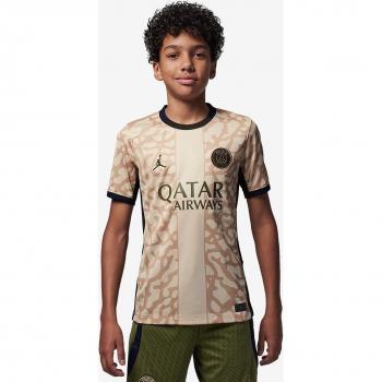 Camiseta de fútbol de réplica Cuarta equipación Stadium París Saint-Germain 2023/24 Jordan Dri-FIT - Niño/a - Marrón (XL)